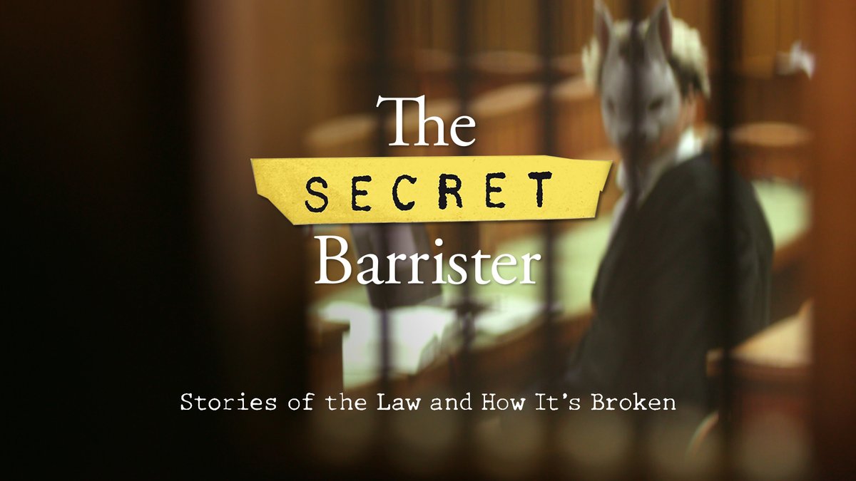 The criminal justice system laid bare. Tonight we have the first of our exclusive films made by the #SecretBarrister, the anonymous author who paints a picture of a system on its knees.