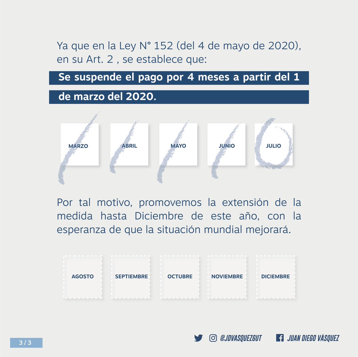 JDVasquezGut's tweet photo. Presenté ante la Asamblea Nacional un proyecto para EXTENDER el periodo de la moratoria en servicios básicos. No hay teletrabajo ni educación a distancia sin estos servicios. 
Como país, no debemos a unos exigirles pagar mientras otros lucran. Son tiempos de solidaridad. 💡🔌☎️💻 https://t.co/CZIAa4SAqB