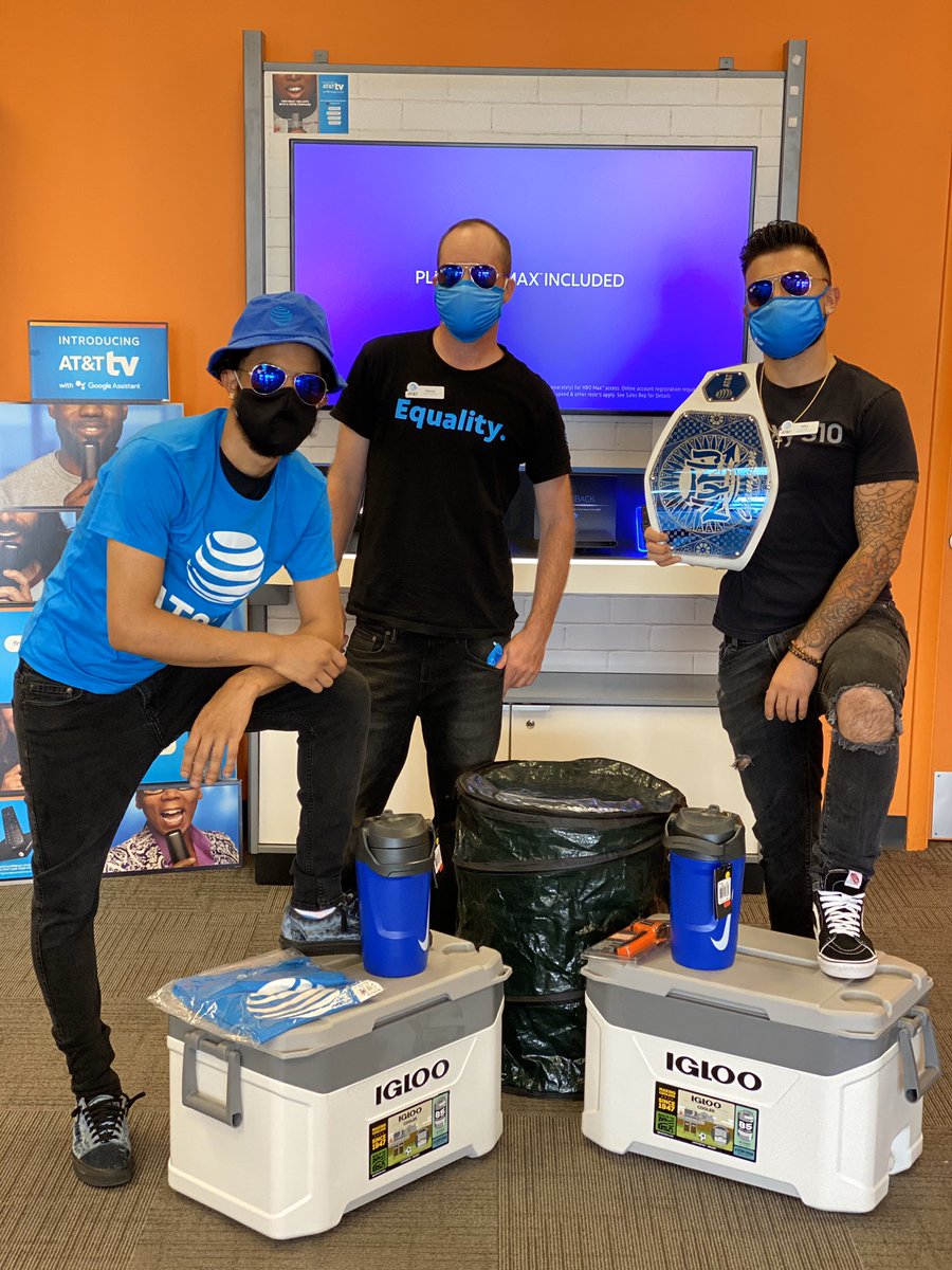 Your Top Gun Mavericks of #Prime right here! The Culver team not letting go of this belt for their 2nd Straight win and with some additional prizes for dominating last month. Way to go! @ATT_Devin <a href="/J_A_K_II/">JR Kinsey</a> . And yes those are AT&amp;T Aviators!