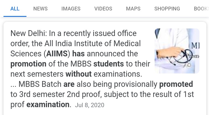 clumsy_guy's tweet photo. AIIMS  has promoted the students by showing concern towards their  students. Please show some concern on us and promote us. Writing exam during this pandemic is highly risky. Please promote all the medical courses. 
#PromoteMedicalstudents
@BSYBJP
@mla_sudhakar 
@drashwathcn https://t.co/5XY2Y3RAFk