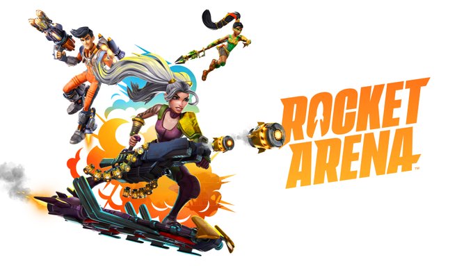 EA's tweet photo. To celebrate the launch of @RocketArena we're doing a code giveaway! For the chance to win:
1) follow @RocketArena 
2) RT this tweet
3) comment below with your platform of choice and the character you're most excited to play! https://t.co/gDnCzQLorc
