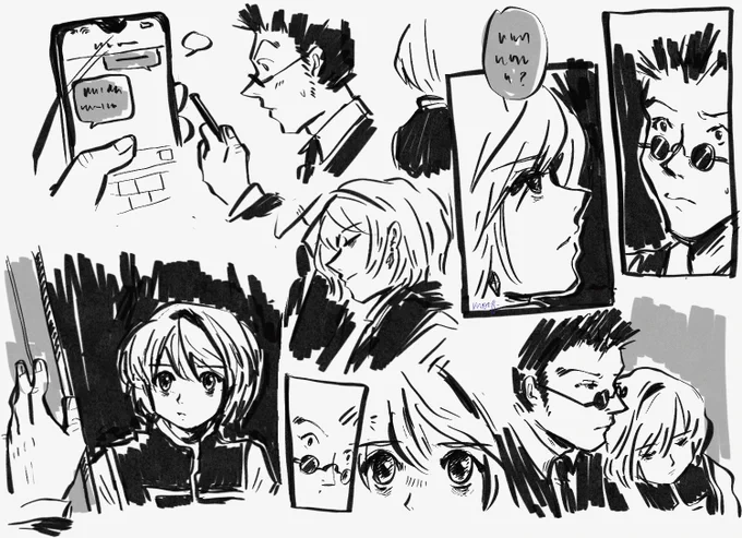 long time no #leopika , scribbles from something im working on!
#hxh 