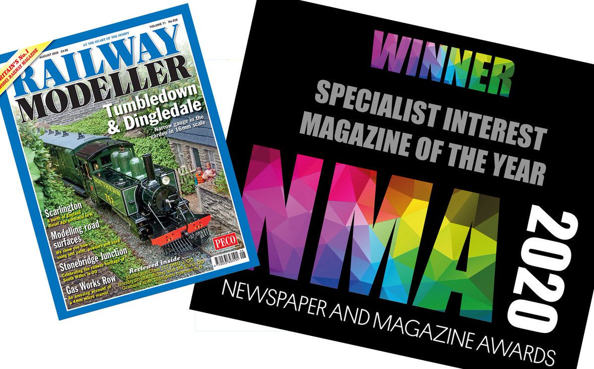Wow! Railway Modeller magazine was just declared the winner in the 2020 Newspaper and Magazine Association Awards - special interest category!
