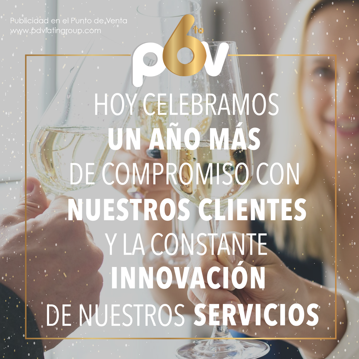 PDVlatingroup's tweet photo. ¡HOY LA FAMILIA PDV CELEBRA SU 6TO ANIVERSARIO! 🎂🎈

Gracias a cada uno de nuestros clientes por la confianza en cada uno de sus proyectos y campañas. Nos comprometemos a continuar innovando para ofrecerles un servicio único. 

#Aniversario #FelizCumpleanos https://t.co/fzf4Bmcagu