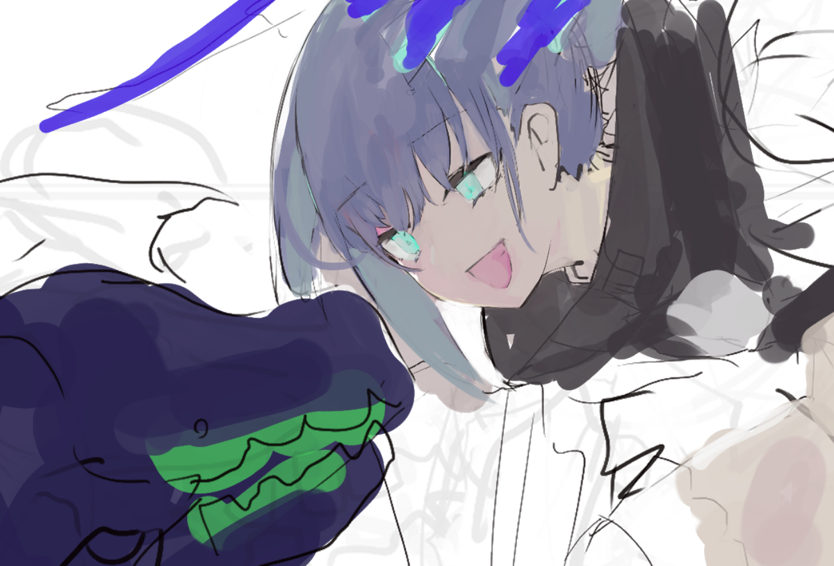 笑顔を描いてるとこっちも笑顔になるよね よる60のイラスト