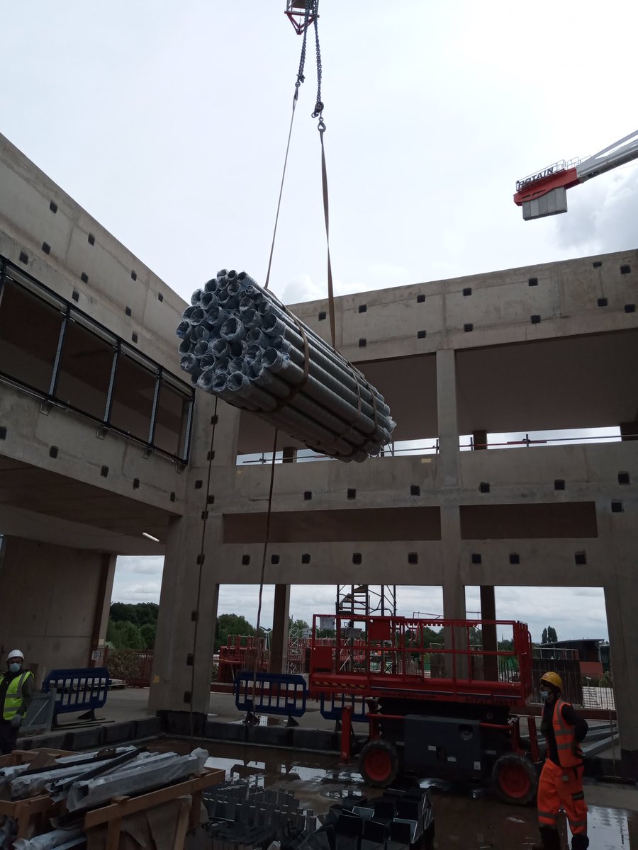 AxisDuctwork's tweet photo. Spiral delivery from @UK_Lindab all bagged off ready for installation at Cavendish 3 Cambridge @Bouygues_C @BouyguesUK https://t.co/USb0YB6j9M
