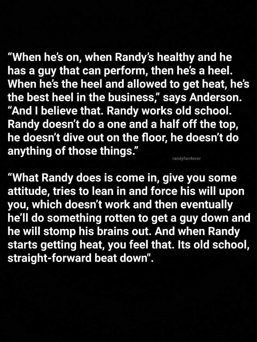 randyfan4ever_'s tweet photo. He's The Best Heel In The Business -Arn Anderson.

In Recent Podcast On The Arn Show, Anderson Praised Orton For His Heel Work In WWE.
#RandyOrton @RandyOrton #BestHeel #WWE #ArnAnderson https://t.co/aeENDhXr98
