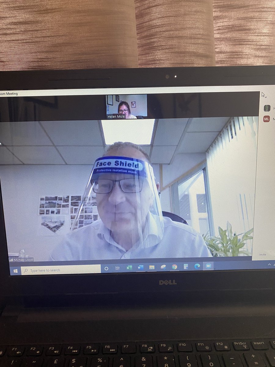 mrshelenmole's tweet photo. I did tell @Mikeilloyd that he didn’t need to worry about anyone breathing on him over zoom, but he wouldn’t listen #normalisemasks #bettersafethansorry https://t.co/BA9EMvbvut