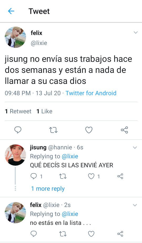 adoresjone's tweet photo. ✰ au minsung 彡

donde jisung entra al classroom equivocado y realiza todas las tareas, mientras minho es un estudiante vago que se dedica a copiarle https://t.co/20iuvVhUoD