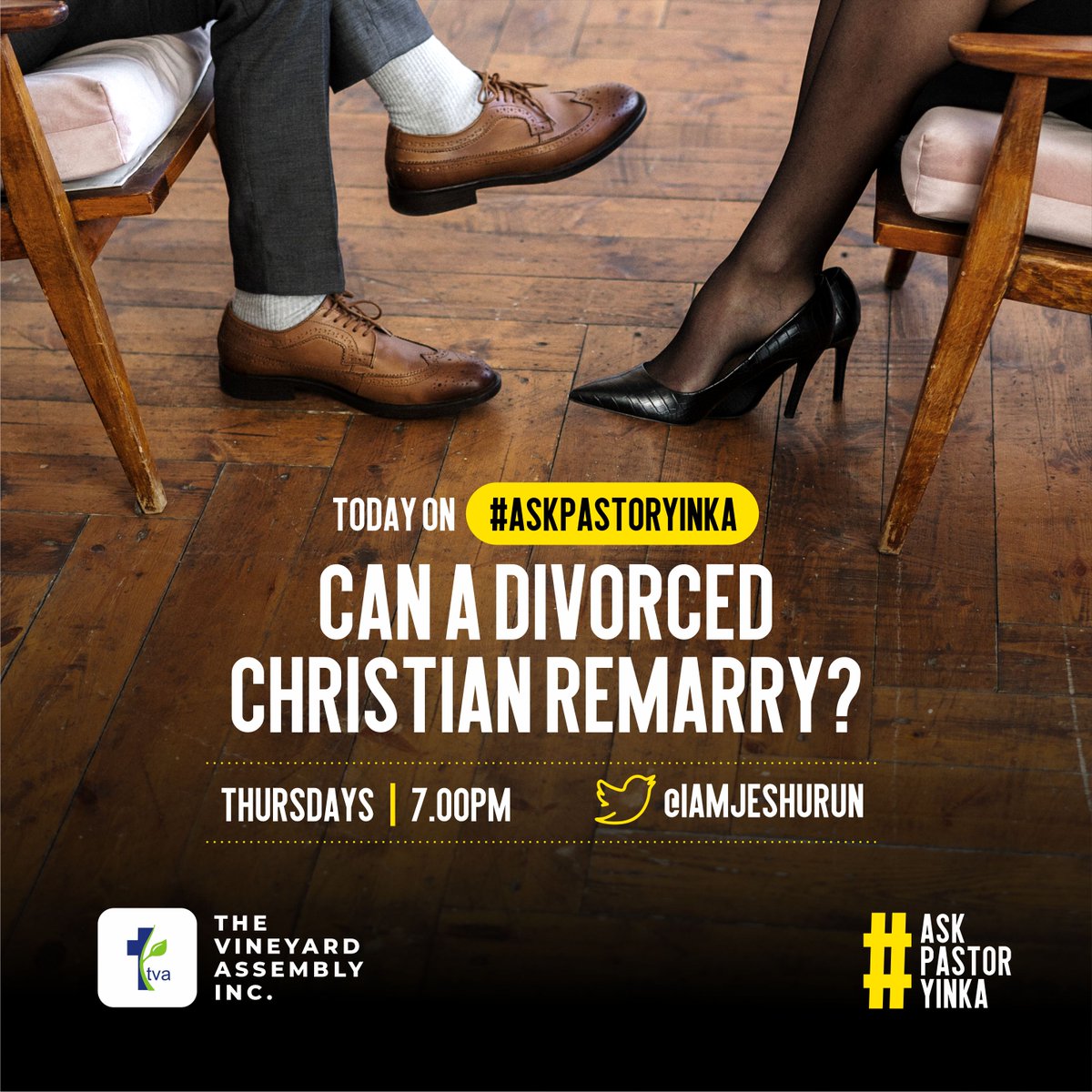 6. Here's our first question today: CAN A DIVORCED CHRISTIAN REMARRY? My answer will explore both the permissibility of divorce and the propriety of remarriage post-divorce. #AskPastorYinka  #tvanigeria