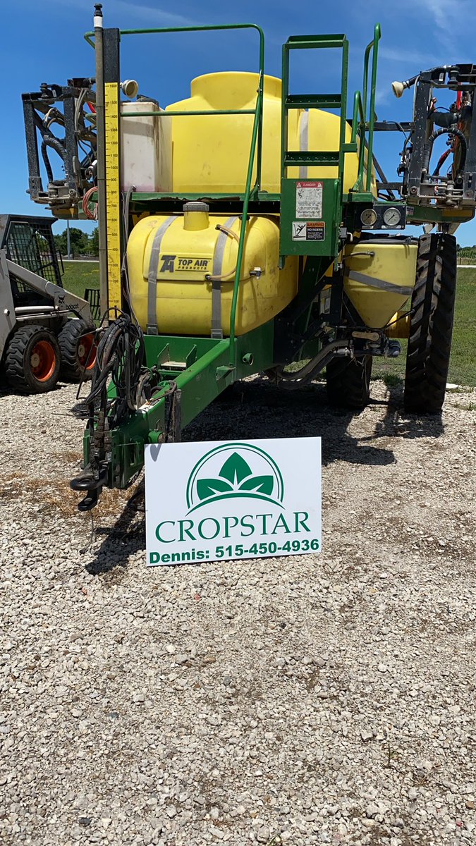 Fresh trade in 80 foot top air chem inductor 1600 gallon foam marker get it befor we fresh in it up and save$$$ price I’ll be going up on this one once we run it through the shop but you could get into this sprayer for  under $15000 today. Give us a call <a href="/AgCropstar/">CropStar Ag Supply</a>