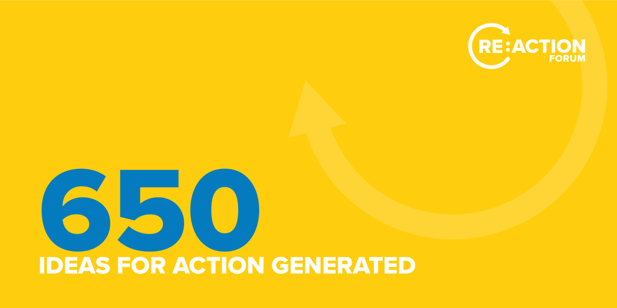 CivicActionCA's tweet photo. At the Re:Action Forum, participants generated 650+ ideas for action to #BuildBackBetterGTHA.

Ideas included everything from improving how people connect and access jobs, to delivering physical wellness resources and toolkits.

See our next steps at:
https://t.co/lkw3La6nB9 https://t.co/P14NKTWDkN