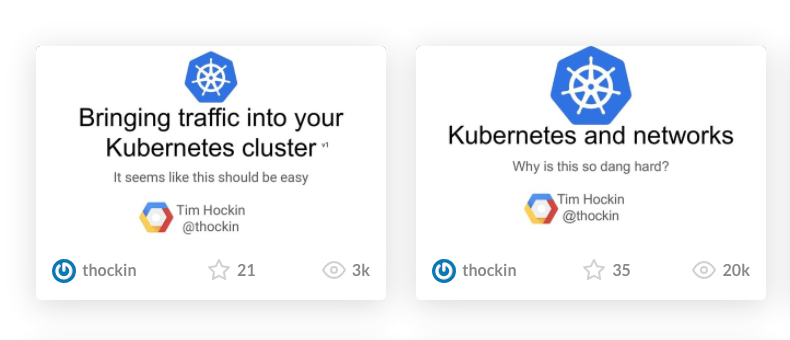 I haven't seen Kubernetes networking topologies and challenges explained so clearly. Definitely check out these two decks by <a href="/thockin/">Tim Hockin (thockin.yaml)</a>.

👉 Kubernetes and networks: speakerdeck.com/thockin/kubern…

👉 Bringing traffic to your cluster: speakerdeck.com/thockin/bringi…