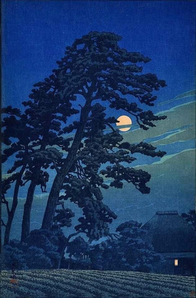 #HasuiKawase - Moon at Megome, 1930.