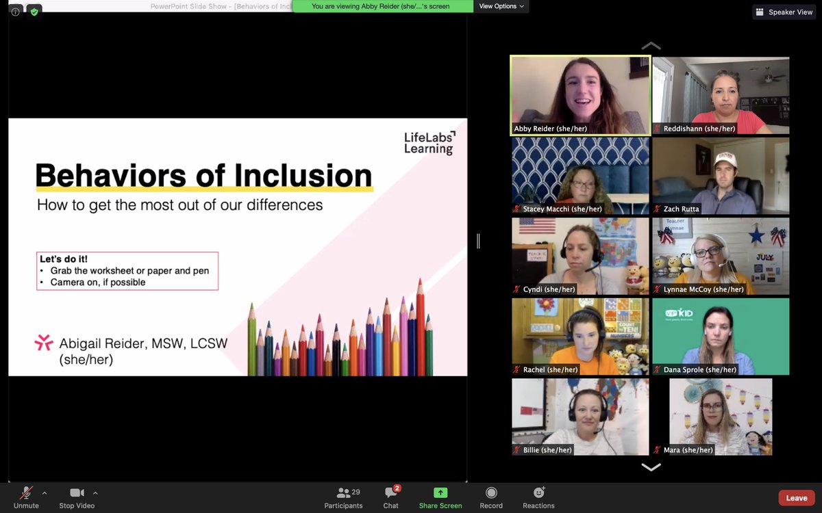 Redd_Strang's tweet photo. Iβm so excited to have been given this opportunity! This workshop is something we need for any professional inclusive environment. Iβm excited to take this learning into roles I have online and in my position at my school. #VIPKidlife @LifeLabsLearn https://t.co/sVjHDPgFLI