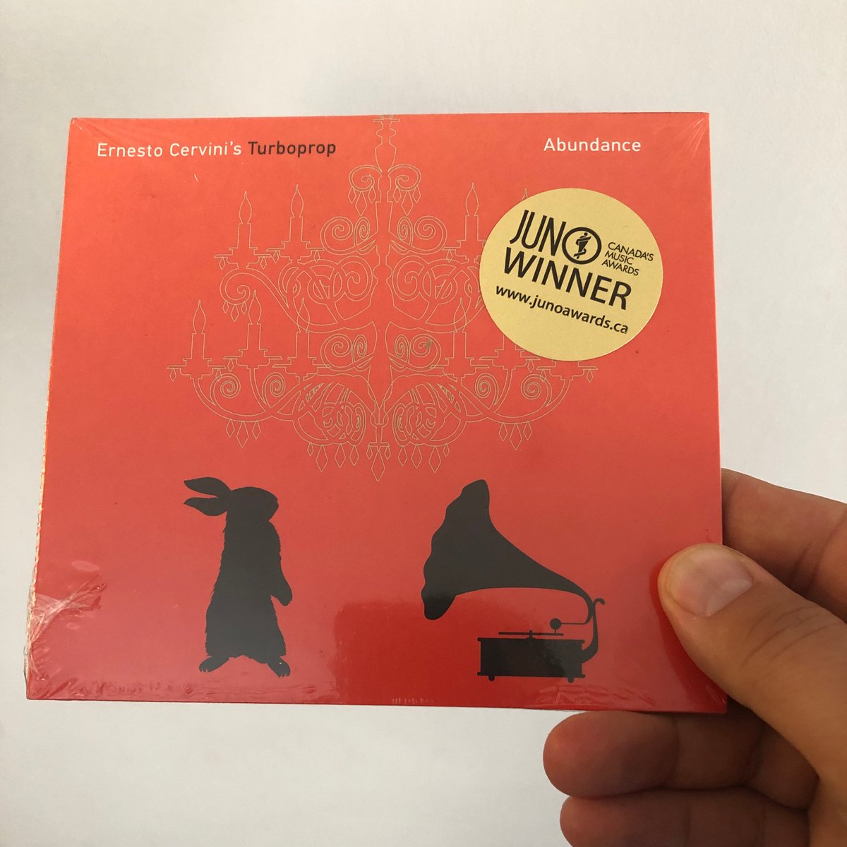 So excited to put these stickers on my Abundance CDs. Can’t wait to get out and play shows and actually sell some more of them! In the meantime, feel free to purchase a copy from my online store on my website.

>> ernestocervini.com

<a href="/TheJUNOAwards/">The JUNO Awards</a> <a href="/OGPublicity/">Orange Grove</a> #Turboprop