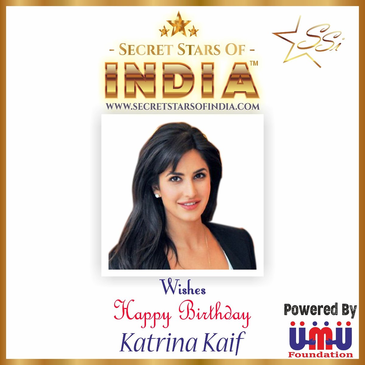 SStarsofIndia's tweet photo. Happy Birthday #KatrinaKaif
From Secret Stars of India
#happy #happybirthdaykat #happybirthdaykatrinakaif #birthday #katrinakaif
#happybirthday #celebration
#mahendersaluja #secretstarsofindia #secretstars #umadeus #umadeusfoundation #umadeusservices #csgtechnologies #shopmozo https://t.co/UgEZQ903Y4