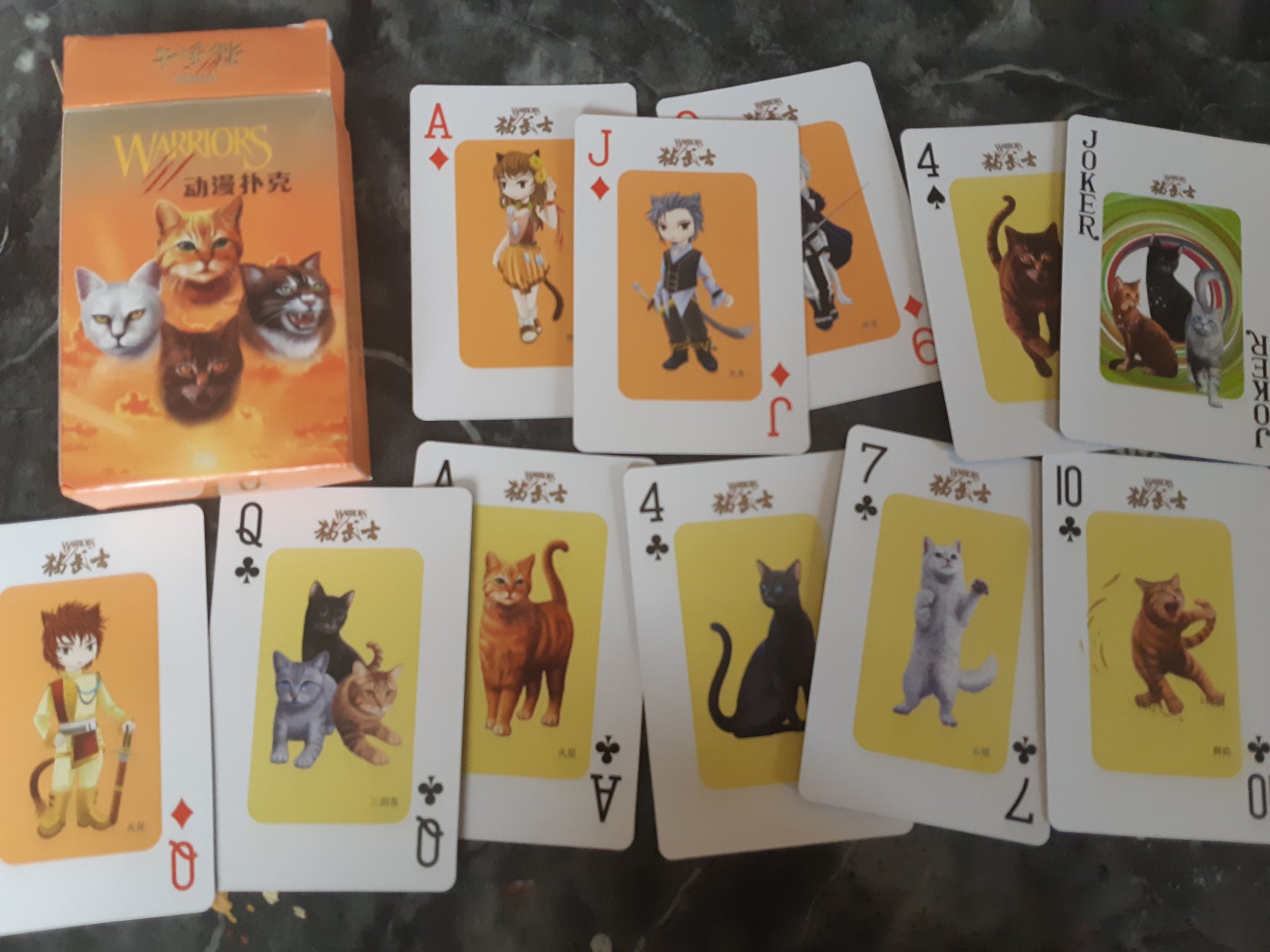 Dawnmist (HOLIDAY COMMISSIONS) on X: Behold, the deck of Chinese Warriors  playing cards! There are cats and anime human versions. Here's a thread of  every card  / X