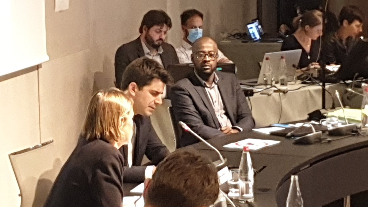 PlaineCommune's tweet photo. Le nouveau président de Plaine Commune, @MathieuHanotin s'exprime et salue l'action de @PBraouezec : "L'histoire qui va s'écrire sera emprunte de ton héritage. Je m'inscris dans cette trajectoire impulsée et souhaite mettre Plaine Commune au service des habitants" https://t.co/mFlPFPuYqT