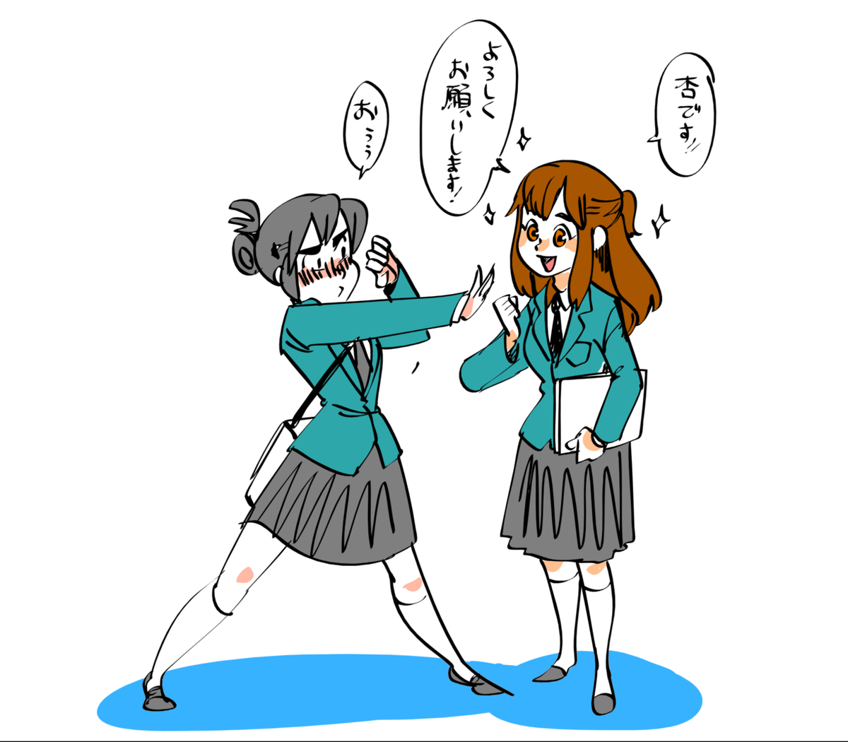 公式イメージ寄りの杏さんって絶対会ったら惚れると思う。
Found a doodle of the protagonist in one of my old files so pulled it out.