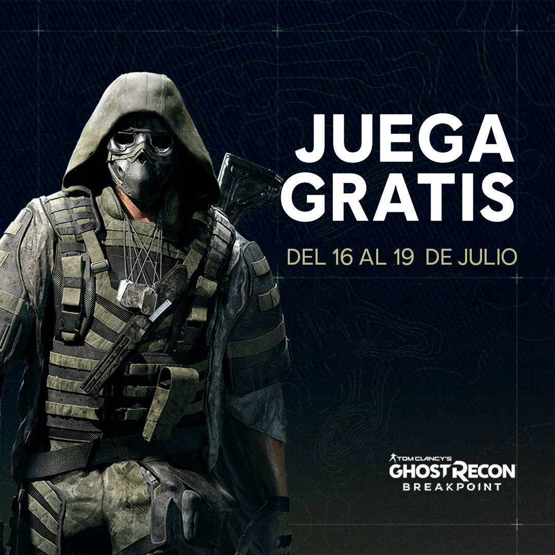 UbisoftLatam's tweet photo. ¡Invita a tu equipo de Ghosts a enfrentar los desafíos de Auroa! ¡Juega GRATIS #GhostReconBreakpoint durante el fin de semana, del 16 al 19 de julio! 👻
¡Juega #GhostReconBreakpoint! 👉 https://t.co/bcN7cPw6Kw https://t.co/h5WnlNfIX8
