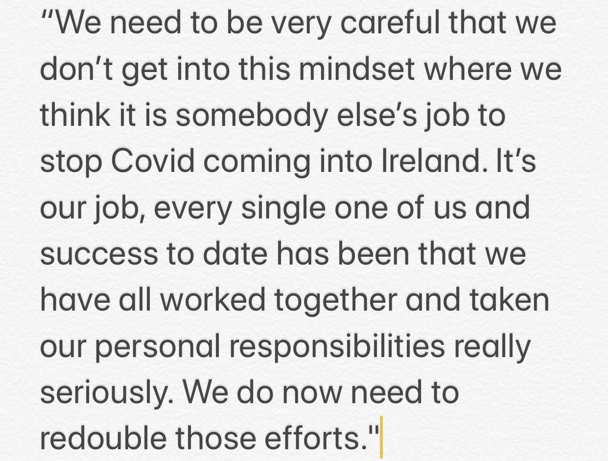 I like to think I am pretty careful - but not miserably so - with my praise for politicians but <a href="/SimonHarrisTD/">Simon Harris TD</a> absolutely nailed it with this comment today.