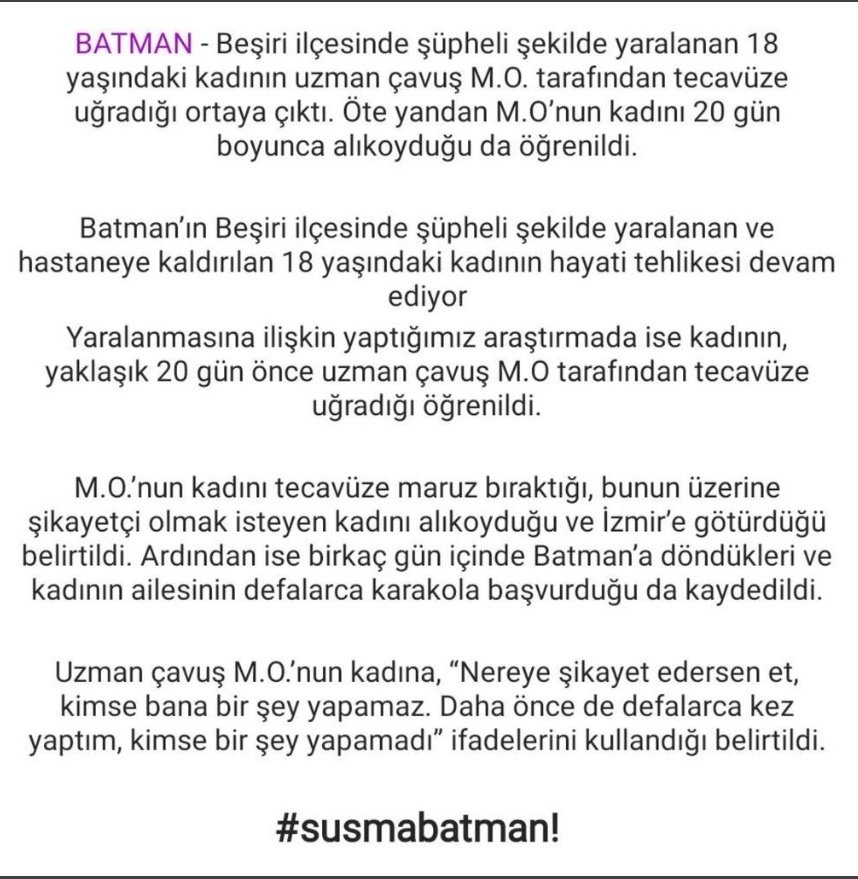germanilo1's tweet photo. #susmabatman 
sizde #susmasırnak gibi namusunuza sahip çıkın https://t.co/BUNr03SntR