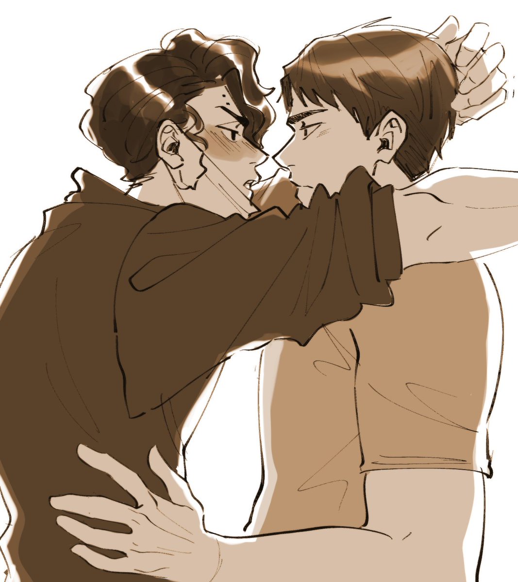 Kurr_Dappya's tweet photo. #ushisaku ft drunk confession from Sakusa as a reward to myself for reaching 6/7 commission. https://t.co/ioifGj08Tp