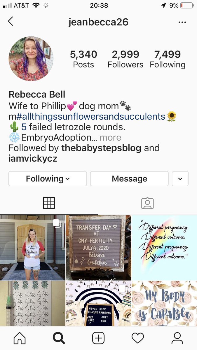 “I have one Instagram account and it’s this” Really Becky?? Only one?? Feel free to check, Tarvid is in fact Becky’s maiden name!