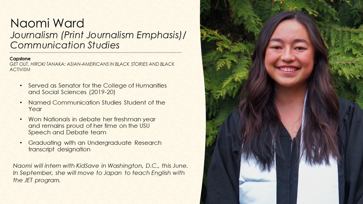 usuhonors's tweet photo. Congratulations to the entire USU Honors Class of 2020! Check out some of our graduates' accomplishments and future plans. #DareToKnowUSU #USUGRAD20 https://t.co/kaqtgLMZqo