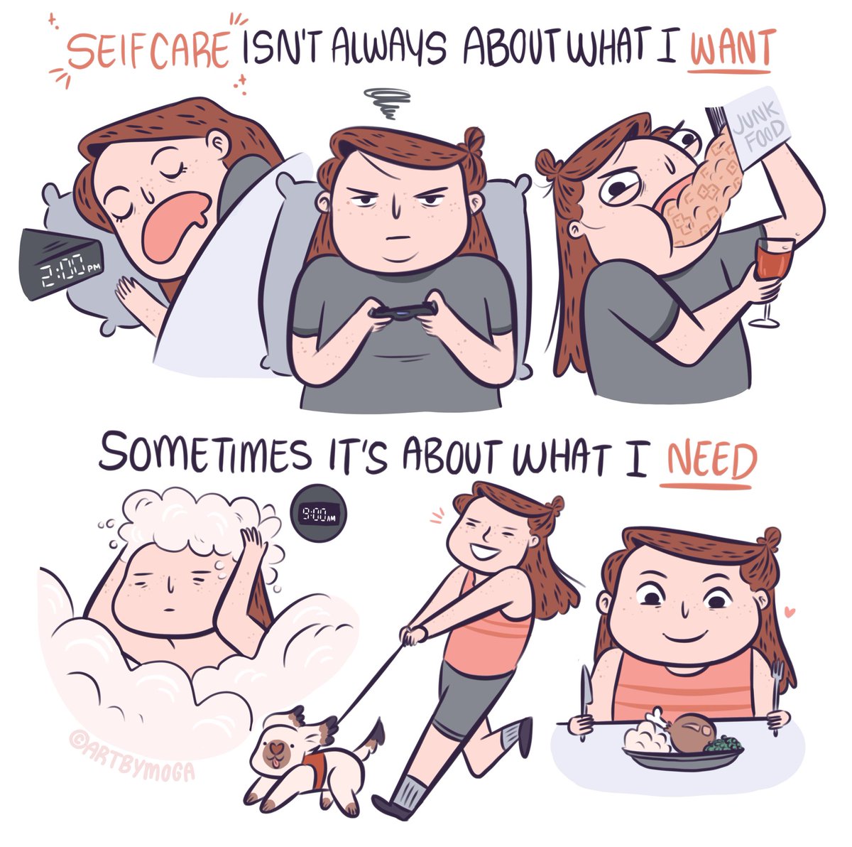 Something I recently realized about self care