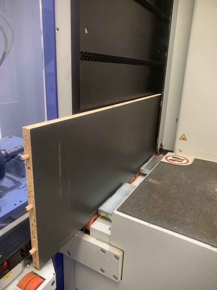 Our new BHX200 CNC is now in and working, great addition to the workshop with larger capacity and dowel insertion. #CNC #Homag #joinery