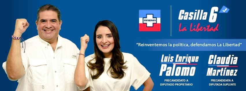 claudmares's tweet photo. Reinventemos la política, defendamos La Libertad 🔵⚪🔴🇸🇻✊. #Casilla6LaLibertad #InternasArena ➡️ @quiquepalomo1 https://t.co/jqLVBU7Pmo