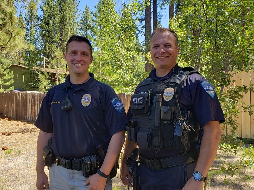 #SchoolResourceOfficers on campus in #SouthLakeTahoe - more than just a police officer. Mentor, teacher, counselor, and more. New uniform unveiled (new and old shown here) <a href="/ltusdedu/">LTUSD</a> <a href="/SLakeTahoePD/">South Lake Tahoe PD</a> <a href="/cityofslt/">City of South Lake Tahoe</a>  #Police southtahoenow.com/story/07/16/20…