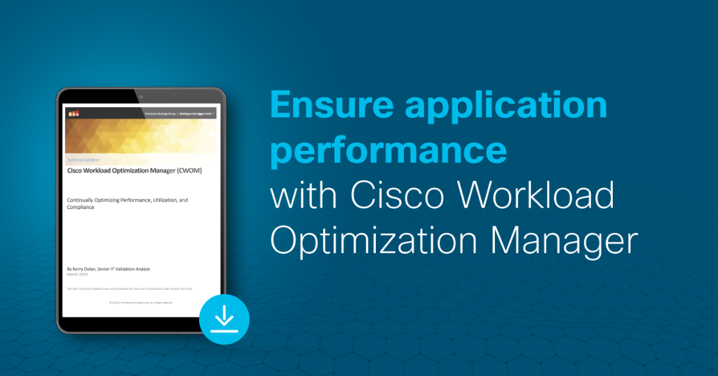 ciscoDC's tweet photo. Say NO to tradeoffs; optimize infrastructure resource utilization AND app performance with proactive workload management. See how: https://t.co/h00SSkX5Uq #CWOM https://t.co/N66yMpRrqF