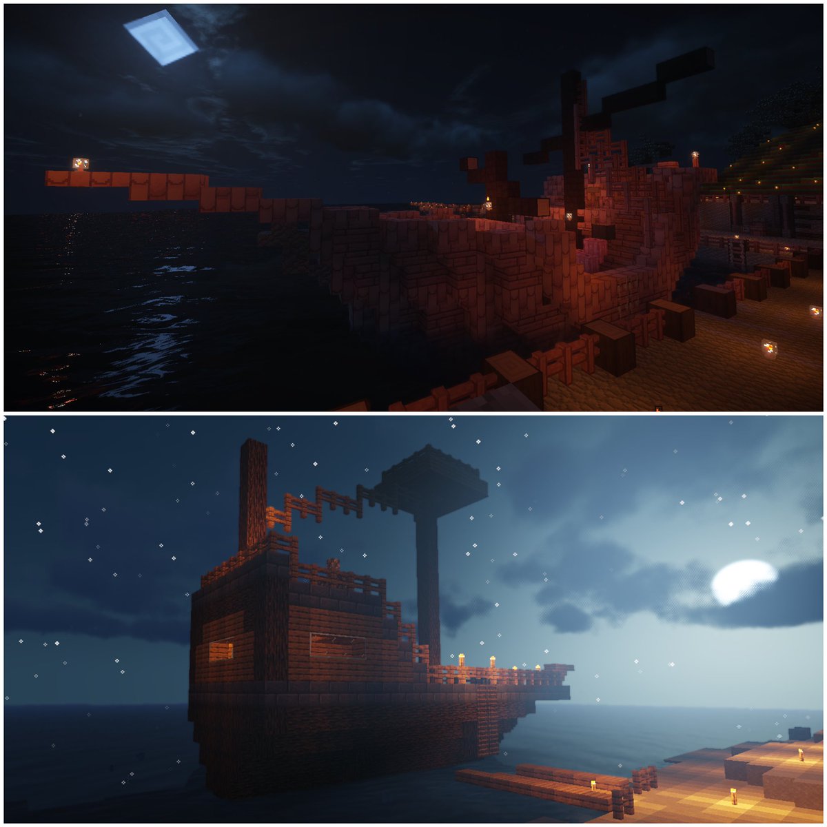 minedoszone's tweet photo. 🌴Minedos: Stranded🌴

Um auf die Hauptinsel zu kommen, mussten die Spieler Boote, Schiffe, o.ä. bauen.⚓️

Ein paar dieser Bauwerke könnt ihr hier begutachten. Wir sind fasziniert, wie unterschiedlich und gut diese sind. 

Ist eures dabei? Wenn nicht, zeigt uns dieses doch gerne! https://t.co/mTfLxqYXrI