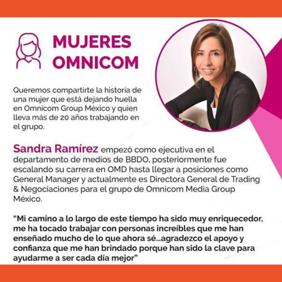 OMD_Mexico's tweet photo. Conoce a Sandra Ramírez, Directora de Trading y Negociaciones de Omnicom Media Group México! https://t.co/QqyUfDzGOD