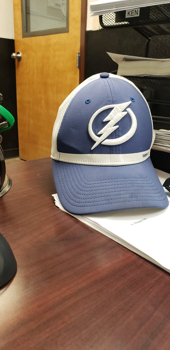 Hockey is almost back. So I gotta rep the Bolts at work. #gobolts #upser #floridaups #imisshockey