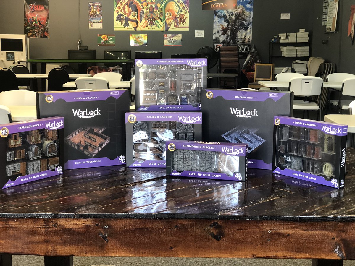 games_cdc's tweet photo. Warlock tiles are in!!!

Have you been looking for some cool dungeon tiles to spice up your D&amp;D sessions? Well, look no further! Wiz kids Warlock tiles are here! 

Come in and get your hands on all these awesome items before we run out!

#warlocktiles #wizkids #cdcgames https://t.co/tiFk2Pqqkx