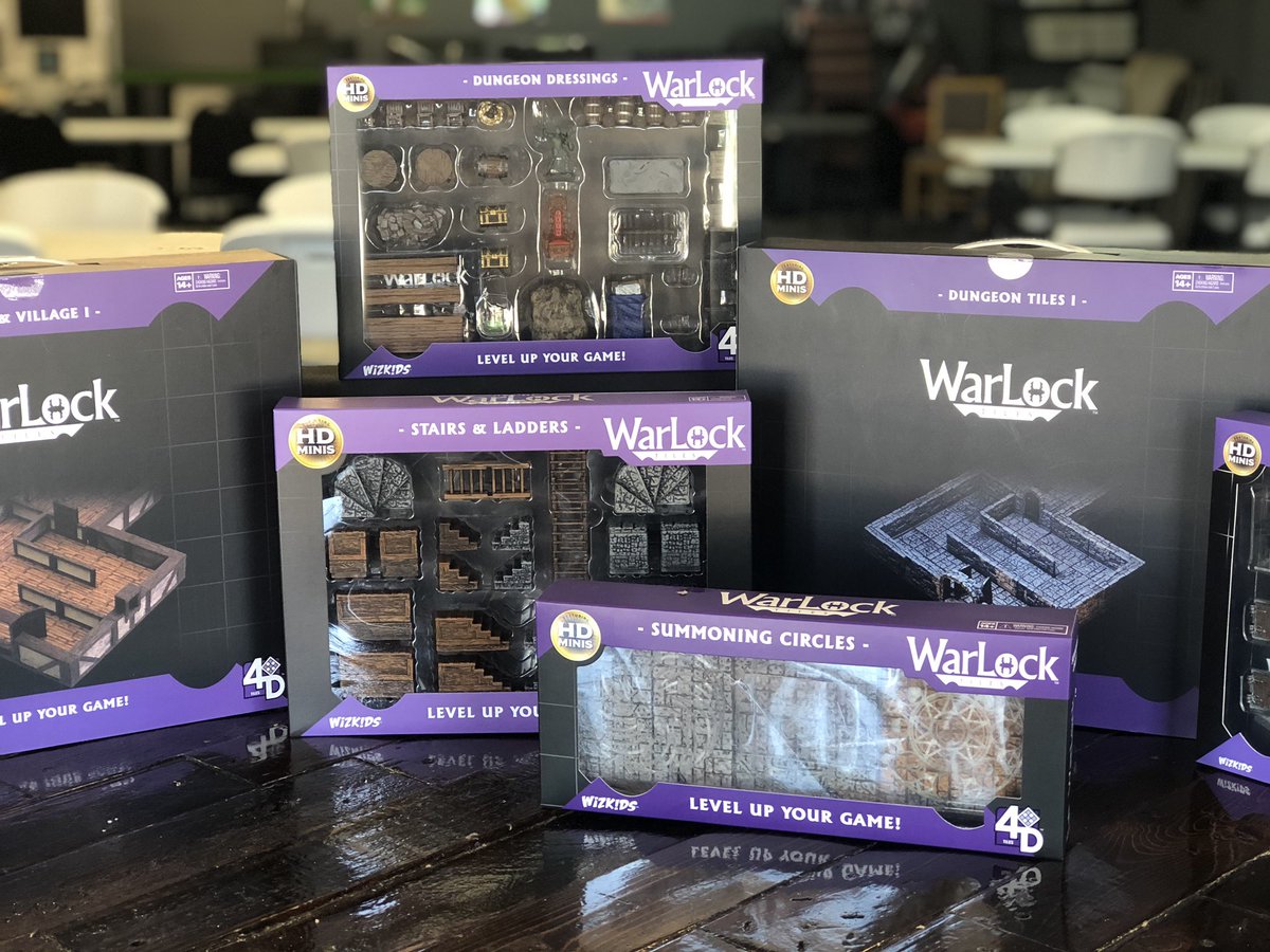 games_cdc's tweet photo. Warlock tiles are in!!!

Have you been looking for some cool dungeon tiles to spice up your D&amp;D sessions? Well, look no further! Wiz kids Warlock tiles are here! 

Come in and get your hands on all these awesome items before we run out!

#warlocktiles #wizkids #cdcgames https://t.co/tiFk2Pqqkx