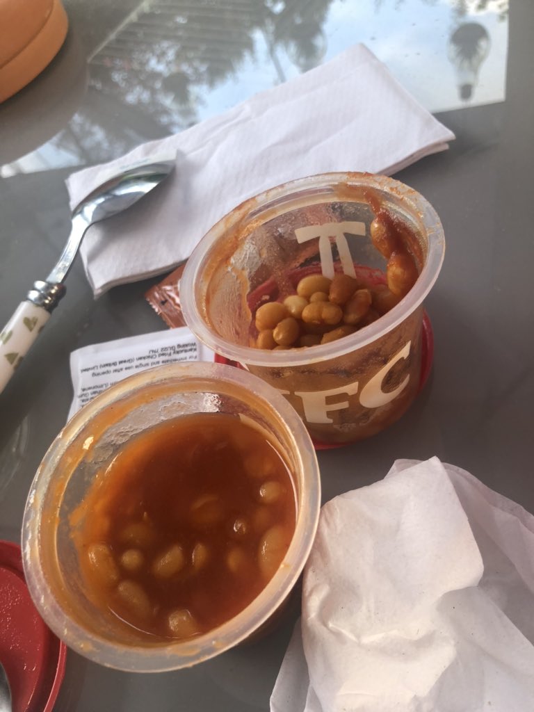 Georgia_McD's tweet photo. @kfc just got home from the kfc in burton having recieved these, one full and saucy and the other looks like 3 quarters has been eaten &amp; is crusty and dry?!! Looks like someone has eaten most of them. Disgusting https://t.co/haUBzJFfaX
