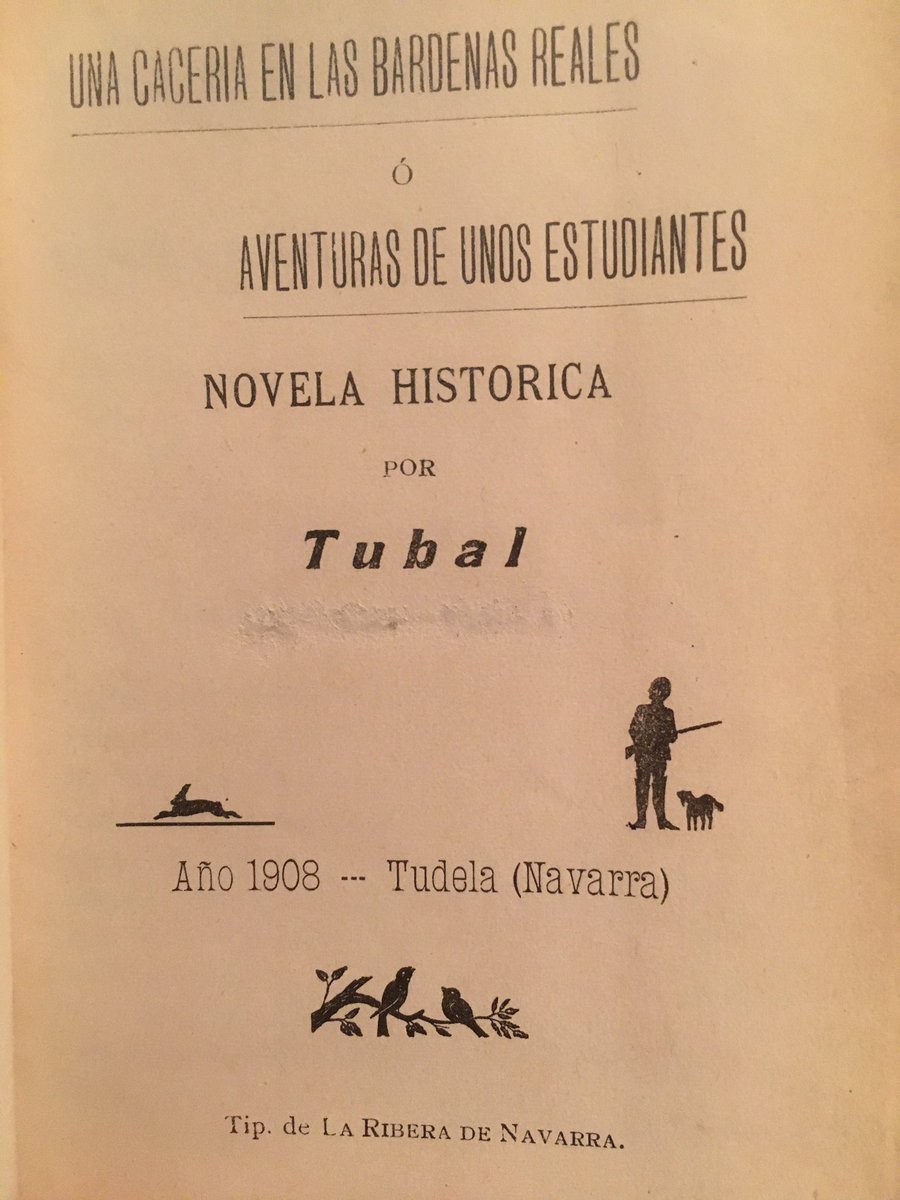 librosdecaza's tweet photo. #librosdecaza “Una cacería en las Bardenas Reales”, novela por Tubal, editado por “La Ribera de Navarra” en 1908. Sorprende lo mucho que se aprende en novelas, que son obras de ficción, pero muy a menudo reflejan la realidad de la caza https://t.co/QKL5ixP3xs