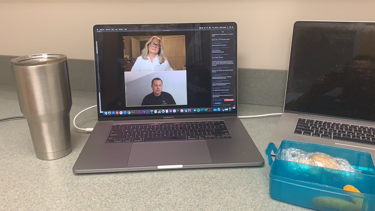 AnAgileEducator's tweet photo. This is what PL looks like in a Covid-19 world. #Zoom sessions, #Slack connections, and #CrowdCompass platform for conference. I actually had a great time this year and probably connected with just as many people as I did at other NTACs. Thanks @newtechnetwork! @satellitecenter https://t.co/fbw4DC2keA