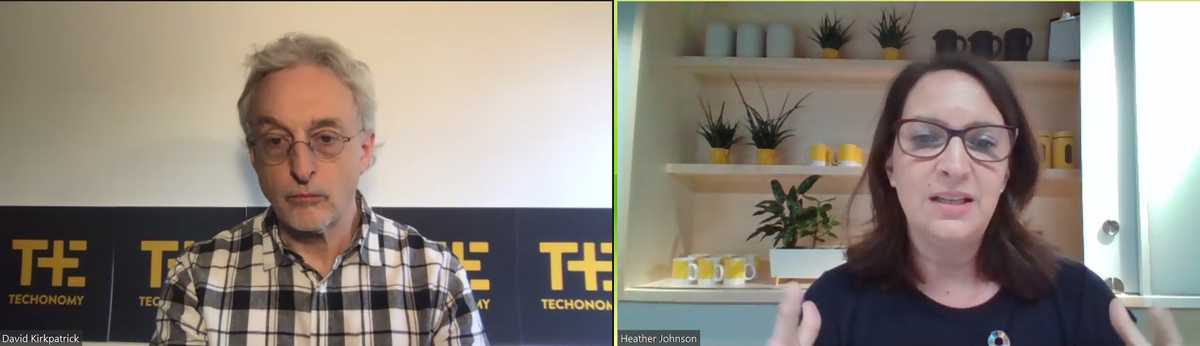 techonomy's tweet photo. Heather Johnson of @Ericcson shares that the intersection of #technology and #education doesn't live in a vacuum - it's about transforming and empowering students by delivering technological solutions to make the exponential change needed. #TechonomyVirtual https://t.co/K23Yl8DbEv