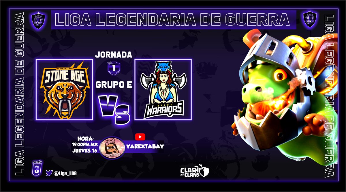 XplodWarriors's tweet photo. ⚔️ Comenzando @LIGA_LDG ⚔️
@XplodWarriors 🆚 @SAgeWarr
Apoya a las guerreras en este gran encuentro con la linda @_Gardeuz 🌸
8:00 pm 🇲🇽
#ClashOfClans 🛡️ #GoXplodFamily 💙
#GoXplodWolves🐾
@XplodWarriors 💜 @X_Satury https://t.co/6QwX1AlENA