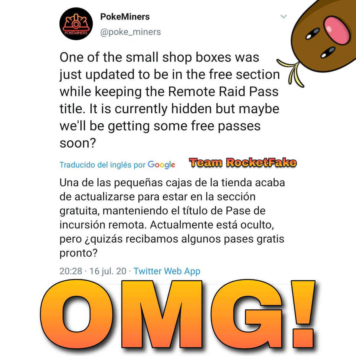 The_EVIL_Lyn's tweet image. #WeDidIt? #FreeDailyRemoteRaidPass
#PokemonGO #Pokemon #Raid #RemoteRaid #Box #Free #omg