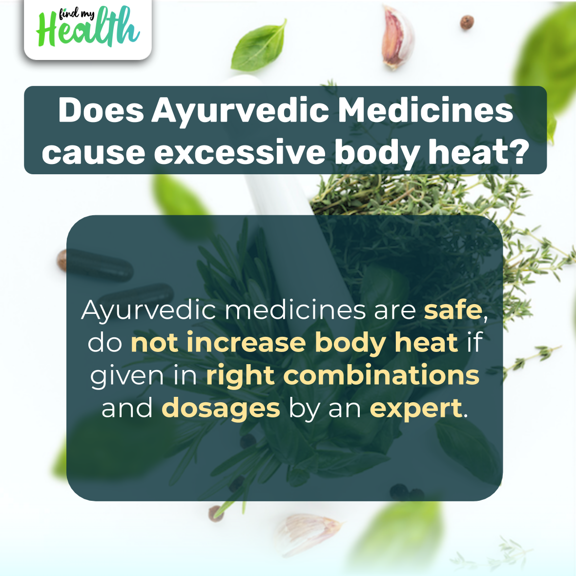 findmyhealthnow's tweet photo. There are many misconceptions about Ayurvedic formulations. Get your facts right, consult the qualified experts to get the right info https://t.co/Yi6Wolj4dx 
#pledgeforayurveda #ayurvedafightscorona #COVID__19 #safetouse #Ayurveda #consultation https://t.co/KHIfSIvQx9