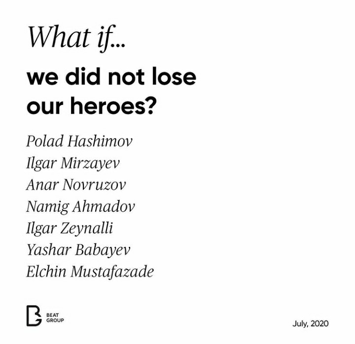 MammadovAysel's tweet photo. Don't live with "what ifs".

The world need to know that #KarabakhisAzerbaijan
#ArmenialsTheAggressor 
#StopArmenianAggression 
#StopArmenianOccupation https://t.co/XfPKrviQkB