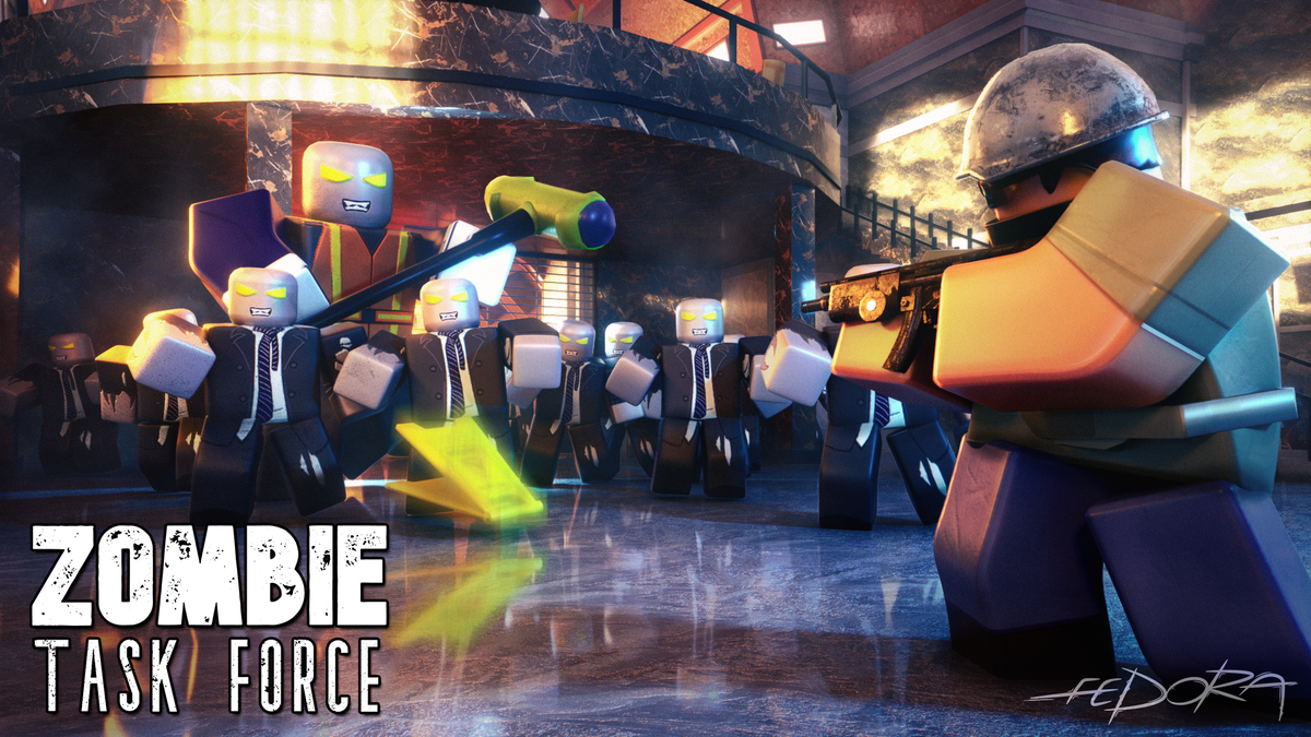 Fedoragfx On Twitter A New Thumbnail For Zombie Task Force By Rowgnation Ztfgame Had A Fun Time With This One Likes And Retweets Appreciated Roblox Roblox Robloxart Robloxgfx Robloxdev Https T Co 7ybobhka9w - roblox zombie forces