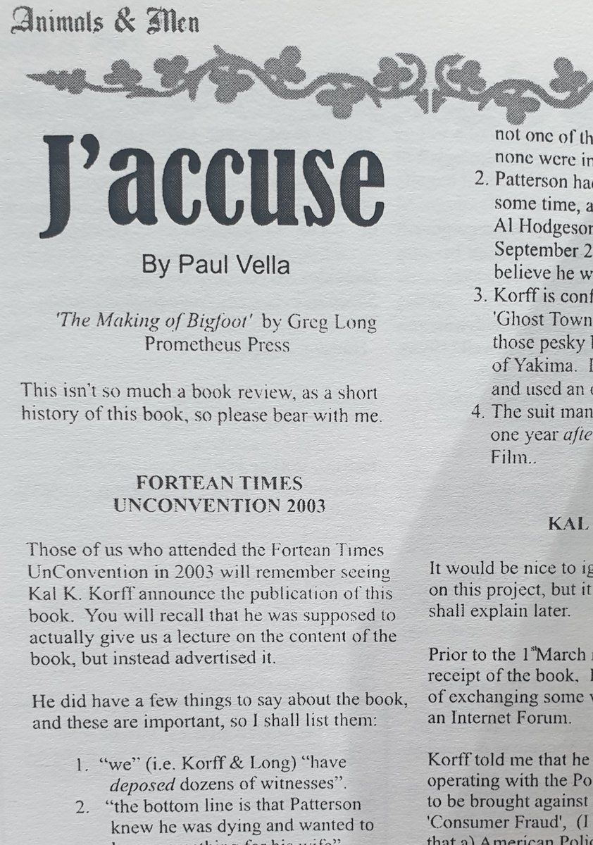 Quite a few  #Bigfoot proponents have seen red and regard all of this as nonsense. I especially like the late Paul Vella’s article simply titled ‘J’accuse’.